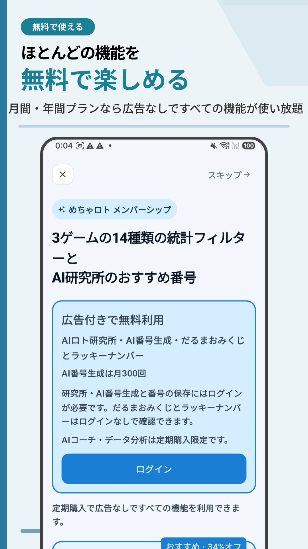 Free features and paid plans